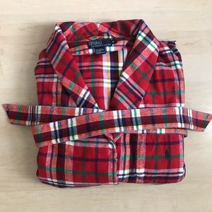 Polo Plaid Flannel Robe